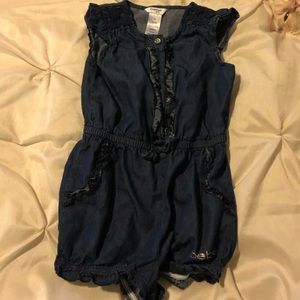 Denim BEBE romper. 6x